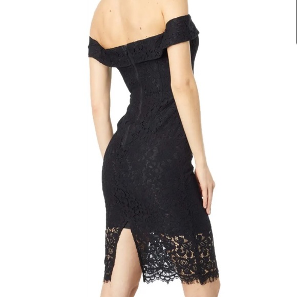 NWT Bardot Bella Black Lace Dress Sz 2 - Picture 2 of 3